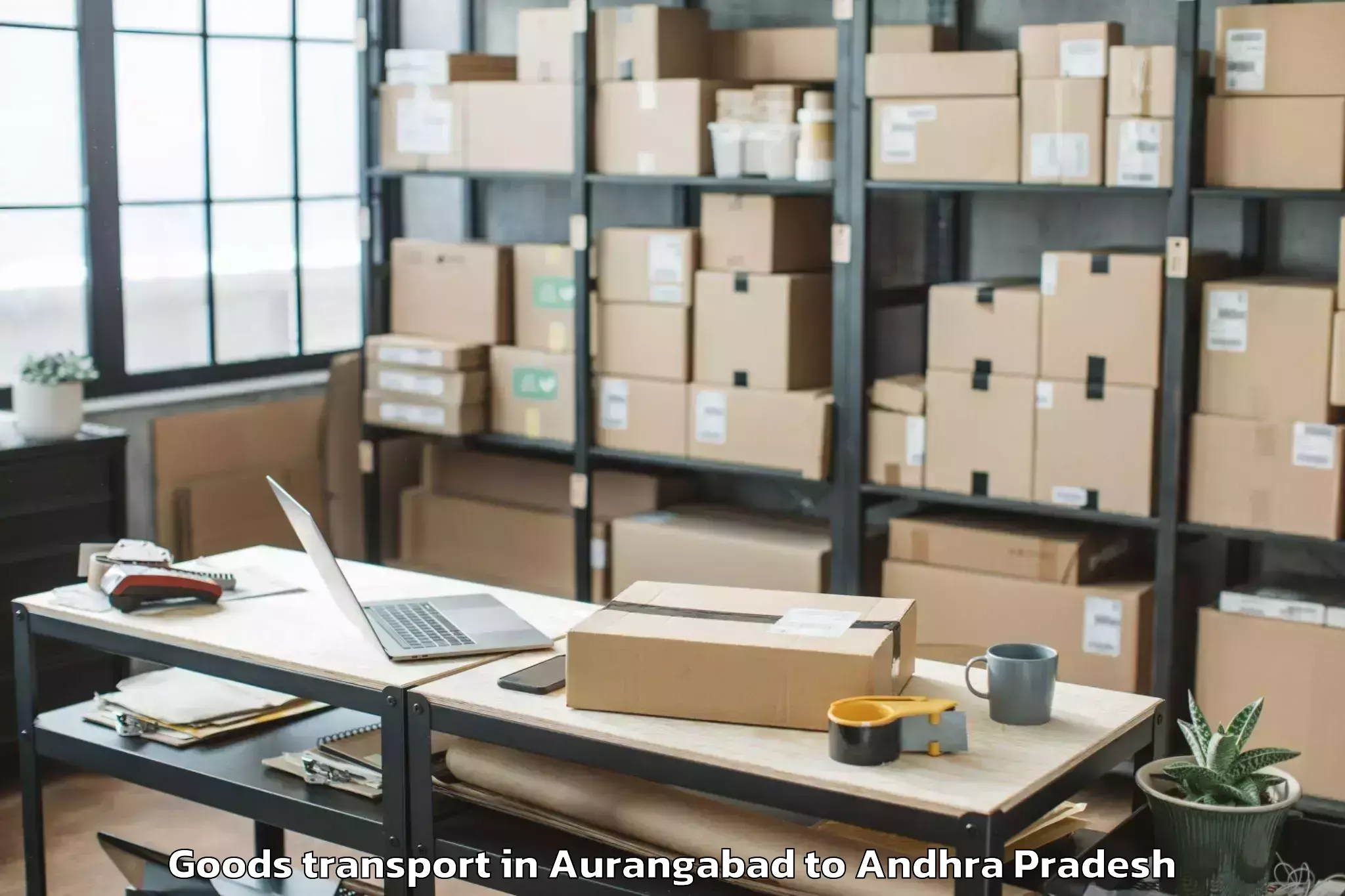 Leading Aurangabad to Buchinaidu Kandriga Goods Transport Provider